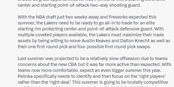 美记解析明年成湖人十年内唯一夺冠机会！列4理由：40詹最后一搏